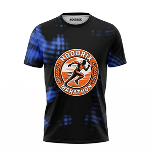 Camiseta de Maratón Sublimada Personalizada, Transpirable, de Secado Rápido, Poliéster y Spandex, Jersey para Correr, Venta al Por Mayor, Suministro a Granel, OEM, ODM - Product Image 1