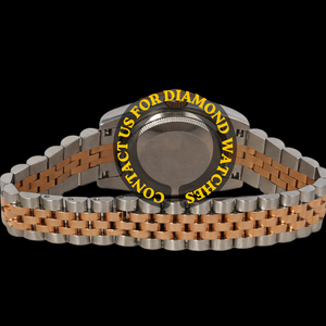 Montre de luxe unisexe tendance avec cadran rond en moissanite marron de qualité supérieure, mouvement à quartz et lunette mécanique - Product Image 6