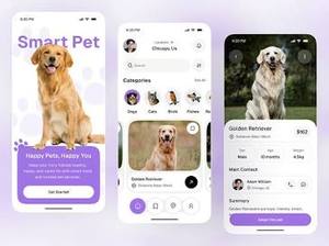 Aplicación móvil de adopción y cuidado de mascotas para encontrar mascotas en adopción, administrar historiales médicos, registrar visitas a veterinarios y monitorear el cuidado de las mascotas. - Product Image 2