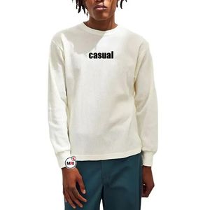 <b>Top</b> Selling <b>Men's</b> Custom Waffle Knit O-Neck Long Sleeve Regular Bottom Hem Style Solid Your Own Logo <b>Thermal</b> T-Shirts OEM - Product Image 1