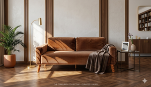 Comfortable 3 Seater corduroy adult <b>Sofa</b> chair for Living Room and <b>office</b> seating - Product Image 2