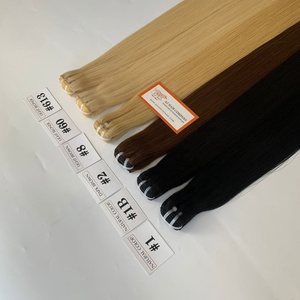 วิกต่อผมต่อแบบเส้นผมแท้สองชั้นหนาหางยาวสีตามสั่ง - Product Image 5