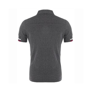 Camiseta de Manga Corta para Hombre, 100% Algodón, Color Gris Sólido, Informal, Tejida, Transpirable, Antiarrugas, con Bolsillo, Corte Regular, Rojo, Blanco, Azul - Product Image 6
