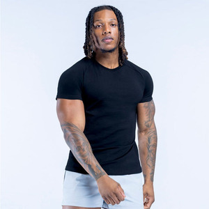 Camiseta Deportiva de Manga Corta sin Costuras para Hombre, de Alta Elasticidad y Transpirable, para Entrenamiento, Venta al Por Mayor, Logotipo Personalizado OEM - Product Image 6