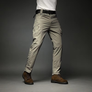 OEM Best-Selling Men's Formal Tactical Lightweight Breathable Waist Canvas Multi-Pocket Straight <b>Work</b> Men's Pants & Trousers - Product Image 3