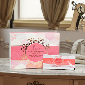 Sachets WhiteEver Radiance Glow, thé au lait au collagène faible en calories, pour l'élasticité de la peau, l'éclaircissement, l'équilibre de la beauté intérieure - Product Image 5