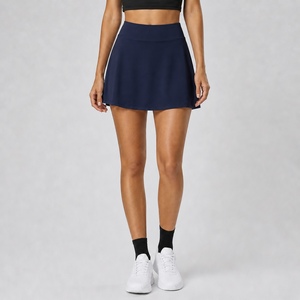 Custom Logo Women High Waist Tennis <b>Skirt</b> White Pleated Athletic Golf <b>Skirt</b> Quick Dry Workout Sports <b>Skirt</b> with Built In Shorts - Product Image 4