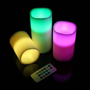 Candele LED Senza Fiamma a 12 Colori con Telecomando e Timer Automatico, Sicure, Senza Fumo, in Vera Cera, per Compleanni, con Effetto Tremolante - Product Image 4