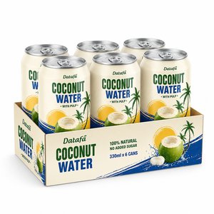 Tropical Pure Flavored Coconut Water with Oat and Pulp 330ml OEM/ODM NFC Sugar Free Beverage Vietnam Manufacturer - Product Image 6