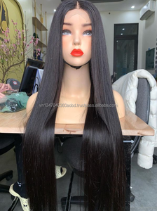 Vente en gros 100% véritable os droit vietnamien Remy cheveux 8-32 pouces trame unique matière première 30 pouces étiré longueur HD dentelle - Product Image 3