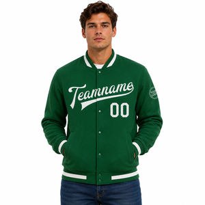 Vintage Men's <b>Maroon</b> Varsity Jacket Custom Embroidered Letterman Bomber <b>Coat</b> Preppy Style Autumn Wear Wholesale Manufacturer - Product Image 2