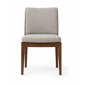 Chaise de salle à manger moderne en teck massif, chaise de salle à manger rembourrée, mobilier de luxe pour restaurant, hôtel, café, villa - Product Image 2