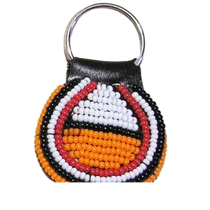 Luxury New Design Multi-Color Beaded Flower Keychain Trendy Bag Accessory <b>Key</b> Fob with Classic Style Embroidery Accessory - Product Image 3