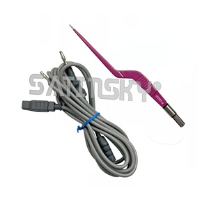 Instrumento ortopédico en ángulo europeo de 24cm, fórceps bipolares de acero inoxidable reutilizables, Cable para artroscopia, bayoneta europea - Product Image 2