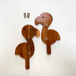 Poignées de porte modernes en bois d'acacia faites à la main, boutons de porte, poignées de tiroir flamant rose, poignées multicolores pour commodes et armoires - Product Image 4