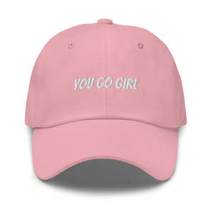 Casquette de baseball personnalisable en sergé de coton à 6 panneaux, broderie « You Go Girl », ajustable, unisexe, décontractée, pour tous les jours, protection solaire - Product Image 2