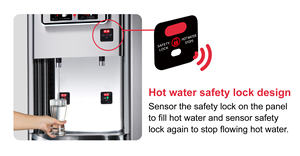 Dispensador de agua independiente con aislamiento al vacío activado por sensor de dos temperaturas Buder BD-3072 – Serie ultra ahorradora de energía - Product Image 3