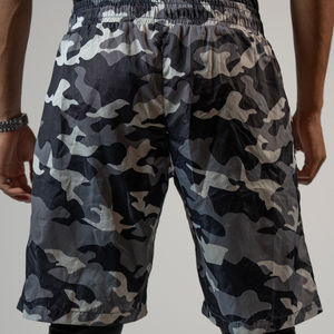 Nouveaux shorts de bain Awrah personnalisés avec logo, design camouflage, shorts Awrah couvrant les genoux pour hommes, 100% polyester, imperméables, séchage rapide, short Awrah - Product Image 6