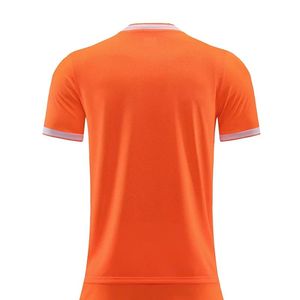 เสื้อฟุตบอลแบบแห้งเร็ว ระบายอากาศได้ดี ออกแบบได้ตามต้องการ สำหรับผู้ชาย เสื้อยืดแขนสั้น ชุดฝึกซ้อมทีม น้ำหนักเบา ป้องกันแบคทีเรีย เป็นมิตรกับผิว - Product Image 1