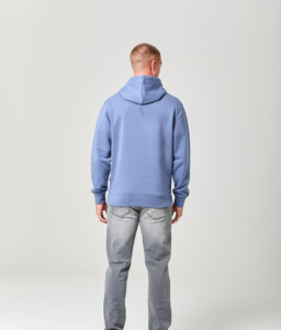 Sudadera con Capucha de Forro Polar de Calidad, 360 g/m², Fabricada en Algodón, Estilo Masculino, Cierre de Botones, Sin Cordones - Product Image 3