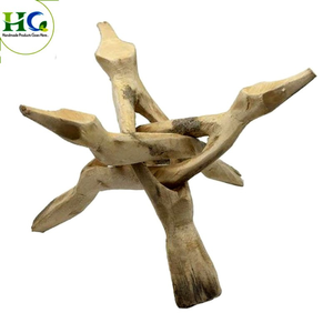 Taburete Trípode de Madera Hecho a Mano, Base de Madera Rústica, Madera Maciza |   Muebles Decorativos Artesanales, Pieza Decorativa Única para el Hogar - Product Image 1