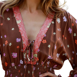 Mini Vestido Estampado Floral para Mujer, Ligero, Ropa de Verano - Product Image 5