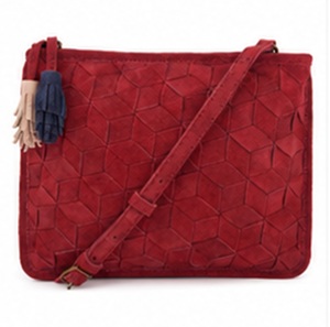 Premium Suede <b>Leather</b> Crossbody <b>Bag</b> for Women Vintage Summer Fashion Tassel Geometric Designer Messenger Purse Adjustable Strap - Product Image 1