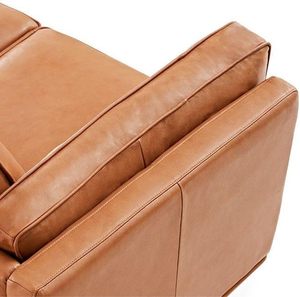 Sofá de 3 Plazas Tapizado de Lujo Estilo Mid-Century, con Madera Sólida y Reposabrazos de Madera, Máxima Comodidad, para Salón de Hotel - Product Image 2