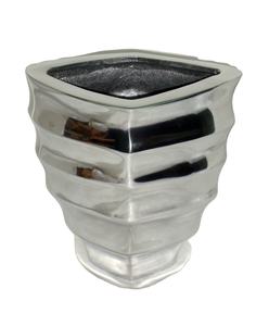 Florero especial de granja de metal de aluminio industrial de estilo antiguo con espejo pulido - Product Image 1