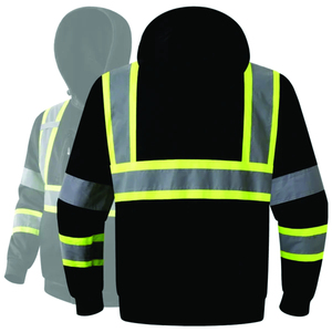 Veste de travail de sécurité avec bandes réfléchissantes, vêtements haute visibilité pour les travailleurs de la construction et des routes en extérieur - Product Image 6