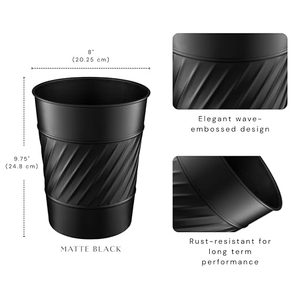 Trusted Manufacturer Iron Waste <b>Bin</b> Heavy Duty <b>Metal</b> Trash Can Custom Design For Office Hotel Restaurant Factory And Commercial - Product Image 2