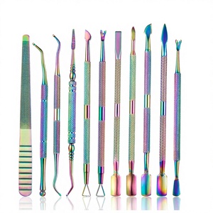 OEM Customized Logo Print Handmade Stainless Steel Cuticle Pushers Eco-Friendly Beauty Concept Nail Care Tool - Product Image 1