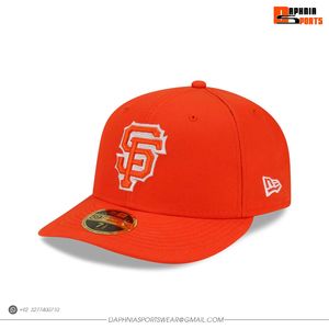Casquette de baseball orange des Giants de San Francisco, 6 panneaux, ajustée, avec logo brodé, pour adultes, unisexe, usage décontracté - Product Image 3