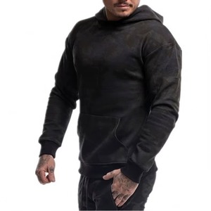Wholesale 100% Cotton Solid Washed Winter Mens Gym Hoodie Sweatshirts Hooded <b>Jacket</b> Knitted - Product Image 3