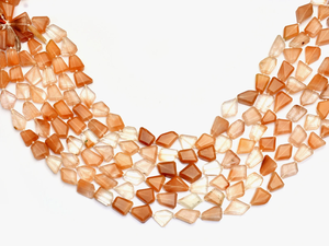 Rutilated Quartz 12mm-14mm Faceted Nugget Bead Natural Multi Red Rutile <b>Step</b> Cut Tumbled Semiprecious Gemstone Beads For Jewelry - Product Image 3