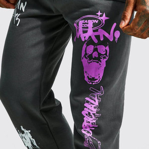 Custom Two-Piece Set for Men Acid Wash Sun Faded Tracksuit with Hooded Sweat Jogger Eco-Friendly Flare Pants Outfit for Winter - Product Image 6