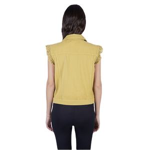 Débardeur Femme Personnalisé Streetwear Uni Manches Effilochées en Laine/Viscose Tricoté Respirant Extensible Haute Qualité - Product Image 6