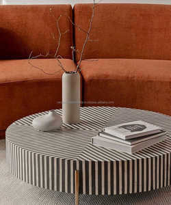 โต๊ะกาแฟฝังกระดูกสวยงามไม่เหมือนใครงานประดิษฐ์สไตล์ที่ยั่งยืนสำหรับพิธีล้างบาปและบาร์มิทซ์วาห์ - Product Image 4