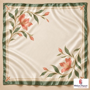 High Quality Custom Digital Printed <b>Silk</b> <b>Square</b> <b>Scarf</b> OEM ODM Manufacturer Malta Custom Fabric Products Bulk Supply - Product Image 1