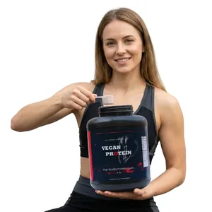 Poudre de protéines de pois végétalienne naturelle sans sucre certifiée ISO, compléments sportifs pour adultes, développement musculaire maigre, soulagement du stress, enfants - Product Image 3