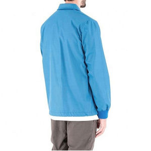 Chaqueta Varsity Azul para Hombre, Cuello Marinero, Cierre de Botones, Resistente al Agua, Corte Regular, para Todas las Estaciones, Ropa para Exteriores - Product Image 2