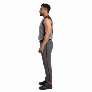 Maillot d'équipe personnalisé en polyester respirant et sublimé pour hommes avec boutons intégraux pour les Yorkville Foxes par Dhirk Sports - Product Image 3