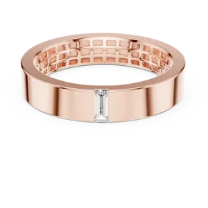 Anillo Unisex de Oro Sólido 10K 14K 18K con Diamantes Cultivados en Laboratorio, Diseño de Rejilla Abierta, Estilo Vintage, Joyería Arquitectónica - Product Image 5