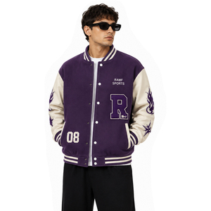 Best Custom Made 100% Wool Hip Hop <b>Winter</b> Sleeve Streetwear Letterman Varsity <b>Jacket</b> for Men - Product Image 1