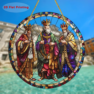 CIFbuy Décoration de fenêtre en acrylique Prisme Arc-en-ciel, Ornement suspendu coloré pour jardin, Panneaux de vitrail, TikTok pour service de retrait Temu - Product Image 1