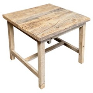 <b>Rustic</b> Industrial Reclaimed Teak Wood Rectangle <b>Side</b> <b>Table</b> | Eco-friendly Durable Handcrafted Moradabad Wholesale - Product Image 3