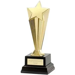 Trophée de récompense en métal de luxe pour les réalisations exceptionnelles, l'excellence professionnelle, le service dévoué, la leadership et l'honneur - Product Image 1