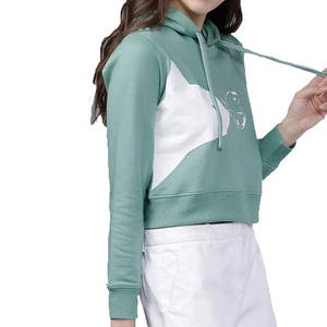 Nueva Colección de Sudaderas Cortas Personalizadas con Capucha Negra, Logotipo Personalizado, Sudaderas Cortas de Moda de Invierno para Mujer, Última Tendencia - Product Image 5