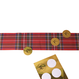 Feuilles d'autocollants en vinyle doré personnalisées pour étiquettes de bougies, cadeaux de fêtes, scrapbooking, emballage cadeau DIY, imperméables et résistantes à la déchirure - Product Image 1