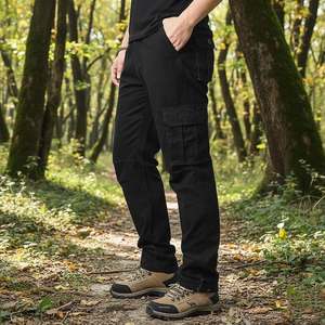 Pantalon de survêtement cargo pour homme, séchage rapide, en toile de coton, taille mi-haute, coupe ample, pour fitness et sport, logo personnalisé - Product Image 6